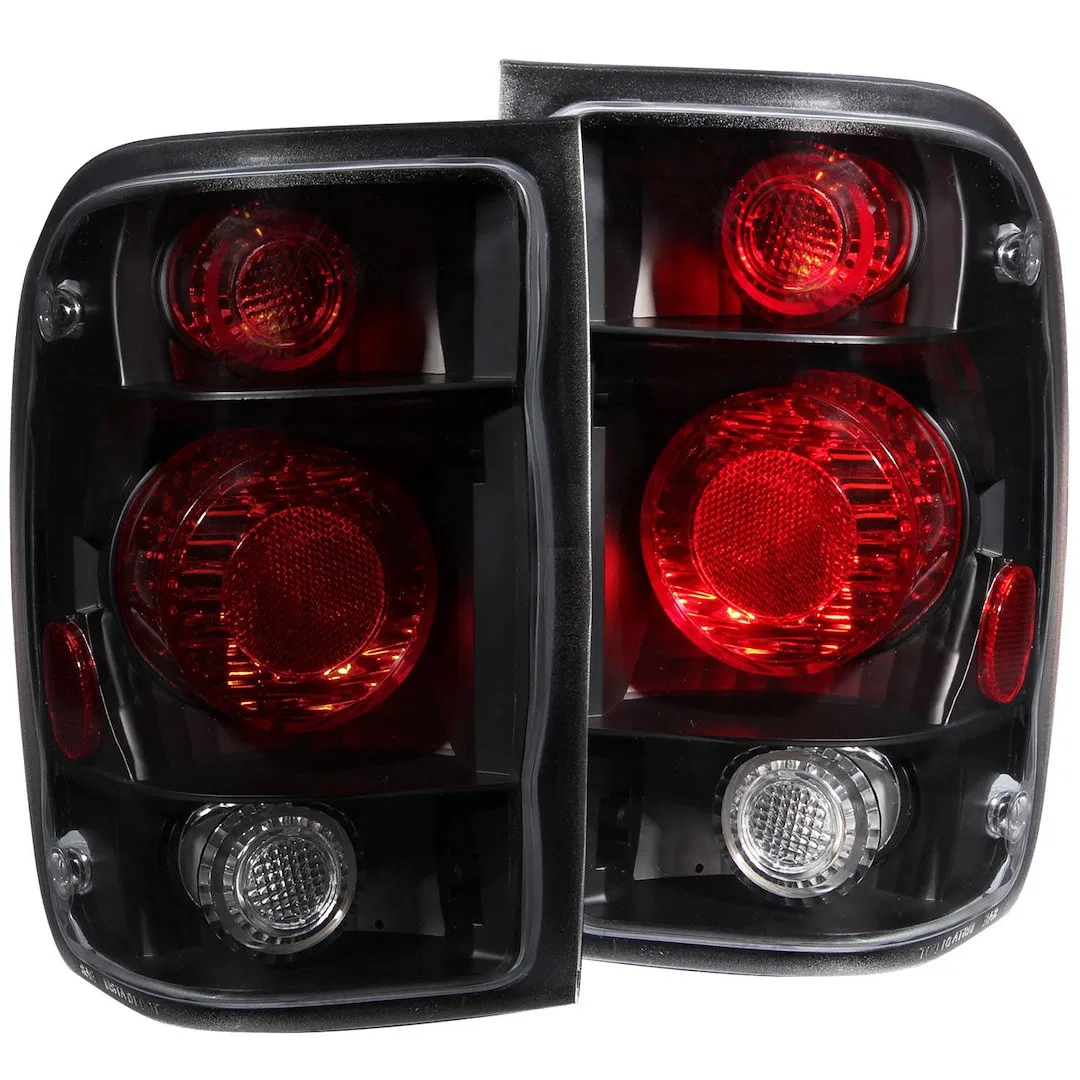 211178 – ANZO Tail Light Assembly, Uses Stock Bulbs Dark Smoke Lens Chrome Housing Set of 2